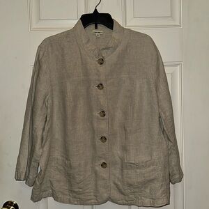 Cherokee Beige Linen Jacket Size XXL